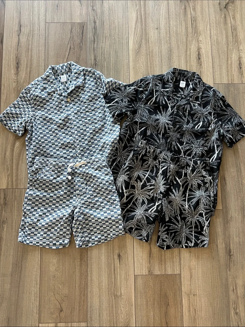 GapKids Boys Matching Sets (M/8) Geo Set and Palm-Print Set